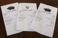 Fake ATM receipts