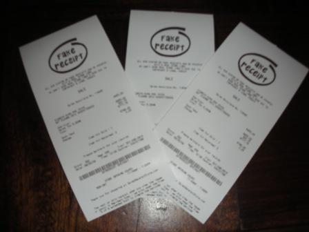 All receipts can be printed with logos