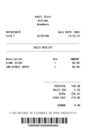 how to make a fake cash register receipt